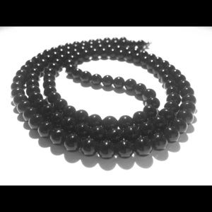 Black Onyx beaded necklace